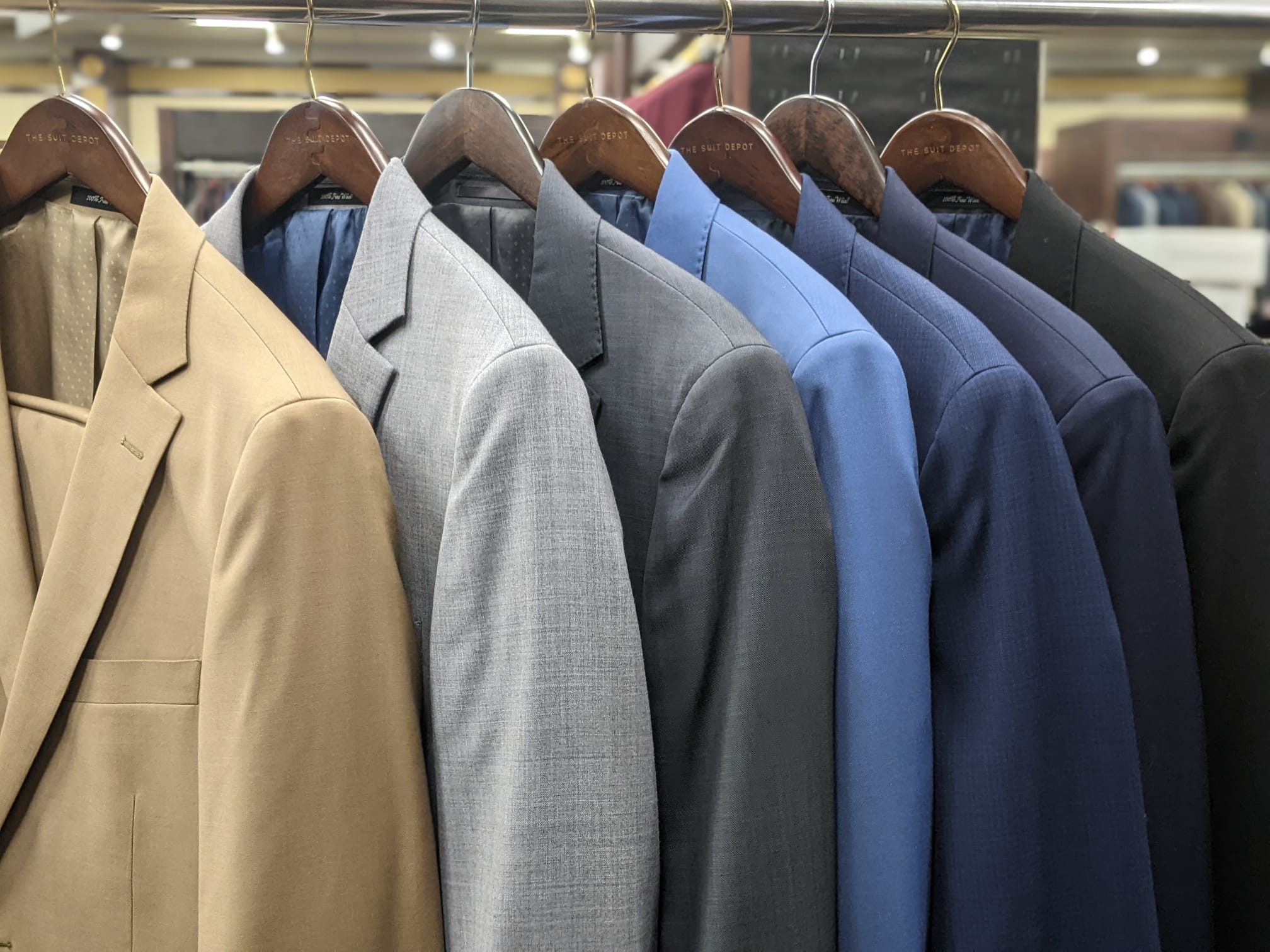 suits in many colors