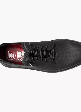 Stacy Adams Synchro Mens Black Leather Lace Up Sneakers Casual Shoes