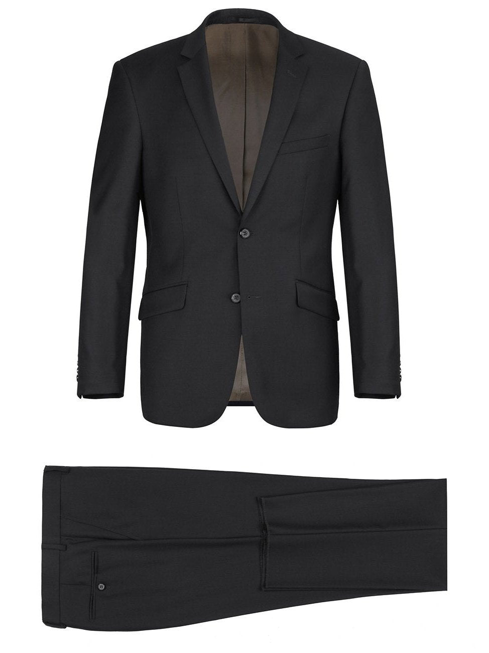 Men's 2-Piece Notch Lapel 100% Wool Suit