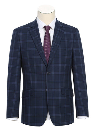 Men's Slim Fit Checked Suits