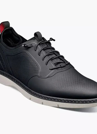 Stacy Adams Synchro Mens Black Leather Lace Up Sneakers Casual Shoes
