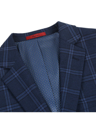 Men's Slim Fit Checked Suits