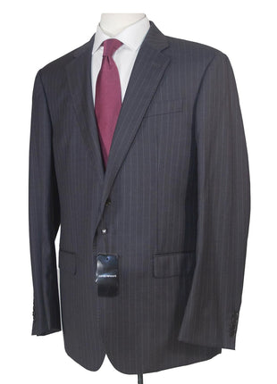Emporio Armani G Line 44L Mens Charcoal Striped 100% Wool Slim Fit 2 Piece Suit