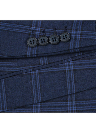 Men's Slim Fit Checked Suits