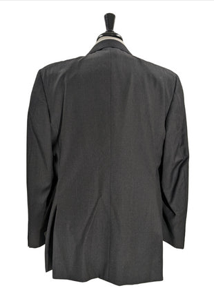 Canali Men's Charcoal Classic Fit 100% Wool Suit 46R