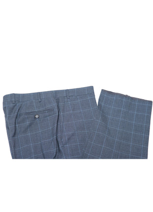 Canali 1934 Mens Blue Plaid 44L Drop 7 100% Wool 2 Piece Suit