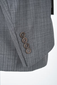 Thumbnail for Canali 1934 Mens Light Gray Striped 44R Drop 7 100% Wool 2 Button 2 Piece Suit