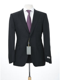 Thumbnail for Canali 1934 Mens Black Pinstriped 44R Drop 6 100% Wool 2 Piece Suit