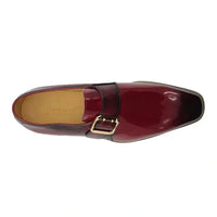 Thumbnail for Carrucci Mens Red Patent Leather Slip On Loafer Leather Dress Shoes