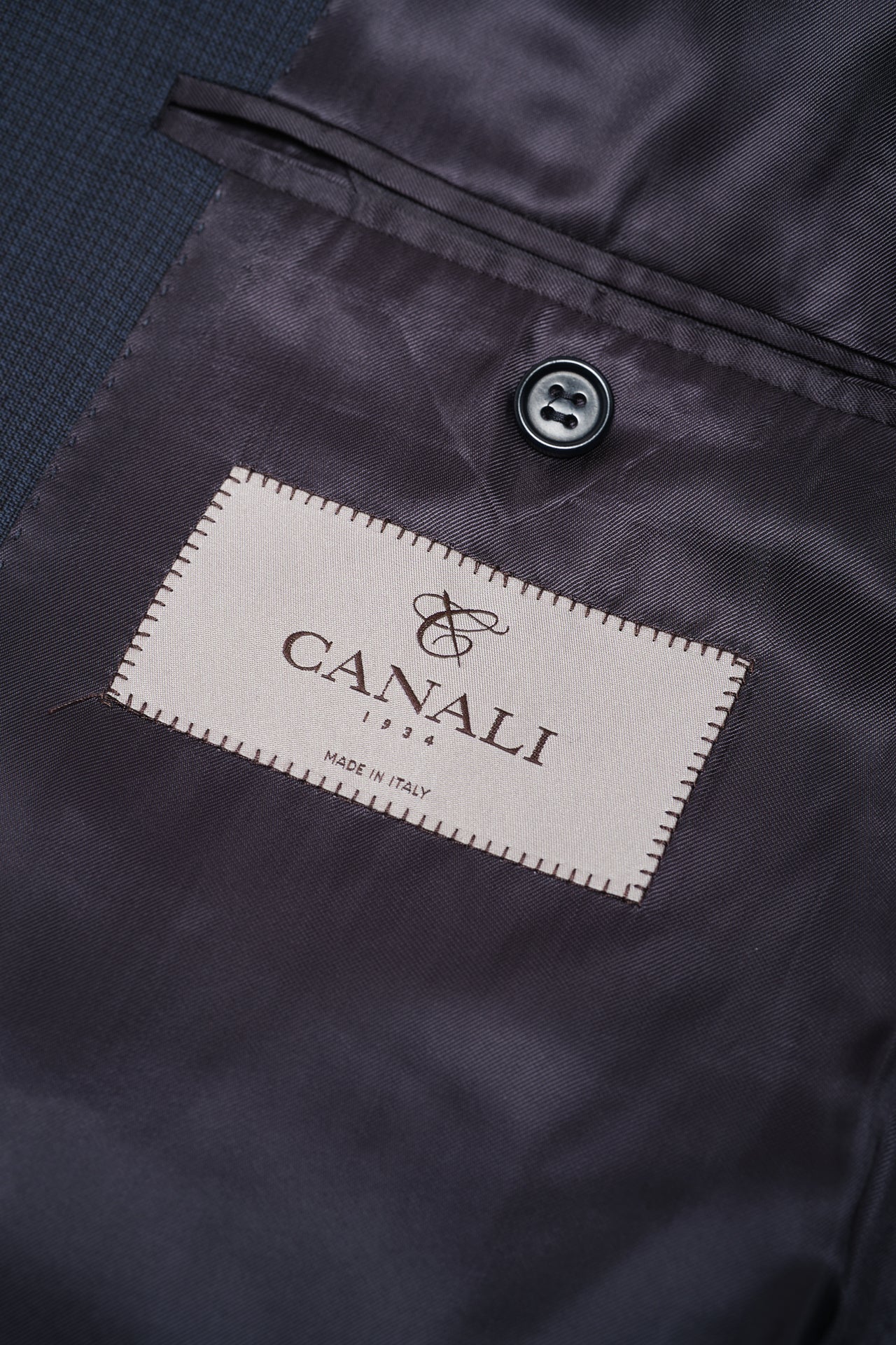 Canali 1934 Mens Blue 44L Drop 7 100% Wool 2 Button 2 Piece Suit