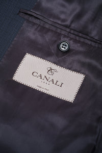 Thumbnail for Canali 1934 Mens Blue 44L Drop 7 100% Wool 2 Button 2 Piece Suit