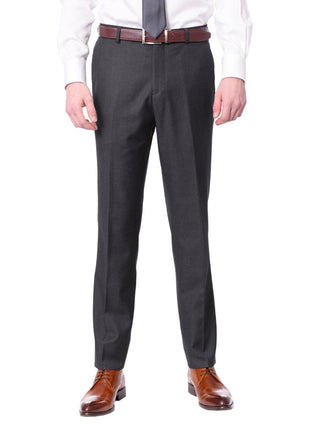Raphael Slim Fit Solid Medium Gray Two Button Suit