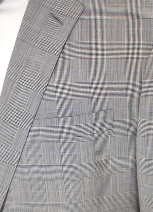 Ralph Lauren Purple Label Mens 42R Drop 7 Gray Glenplaid Modern Fit 2 Piece Suit