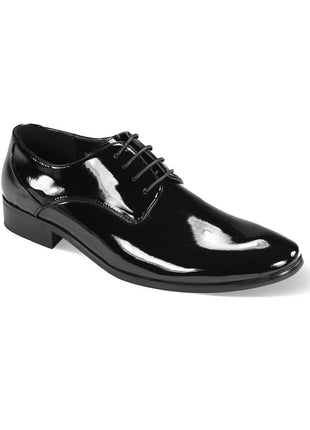 Harlem Knights Men's Black Patent Leather Tuxedo Dress Shoe