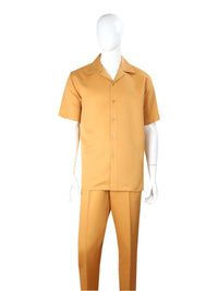 Thumbnail for Apollo King SUITS Apollo King Royal Diamond Solid Yellow Classic Fit 2 Piece Walking Suit