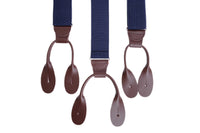 Thumbnail for Ariston Suspenders Mens Button Brown Leather Braces Adjustable Y Back Suspenders Xlong Available