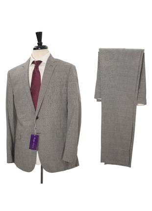 Ralph Lauren Purple Label Mens 42R Drop 7 Gray Glenplaid Modern Fit 2 Piece Suit