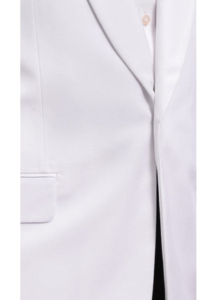 Giorgio Fiorelli BLAZERS Mens Giorgio Forelli Classic Fit Solid White 1 Button Dinner Jacket