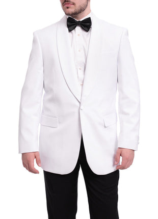 Giorgio Fiorelli BLAZERS Mens Giorgio Forelli Classic Fit Solid White 1 Button Dinner Jacket