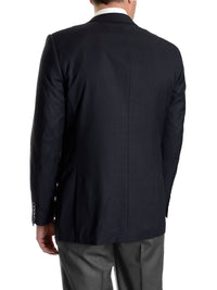 Thumbnail for Raphael BLAZERS Raphael Slim Fit Solid Navy Blue Two Button Blazer Suit Jacket
