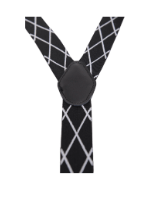 Thumbnail for The Suit Depot Black Suspenders
