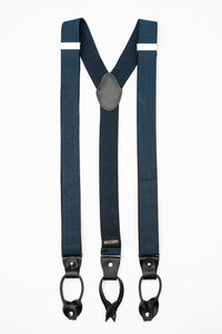 Thumbnail for AR Blue Diamond Suspenders - The Suit Depot