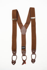 Thumbnail for AR Brown Suspenders - The Suit Depot