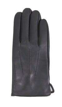 Thumbnail for Ariston Ariston Mens Solid Black Touch Screen Leather Gloves