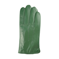 Thumbnail for Ariston Ariston Mens Solid Green Touch Screen Leather Gloves
