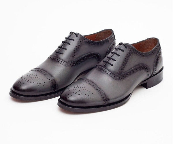 grey mens dress shoes Shop Gray Leather Brogue Oxford Emerald Green Gold and Shoes will be made BIRTHDAY Color:White (Without Plaid)