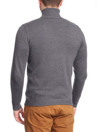 Thumbnail for Arthur Black Default Category Migrated Arthur Black Men's Solid Gray Pullover Cotton Blend Turtleneck Sweater Shirt