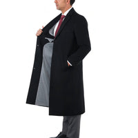 Thumbnail for Arthur Black OUTERWEAR Regular Fit Solid Full Length Wool Cashmere Overcoat