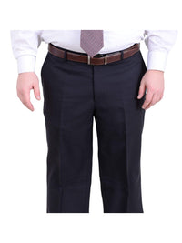 Thumbnail for Arthur Black Sale Suits Men's Arthur Black Executive Portly Fit Navy Blue Plaid Two Button Wool Suit
