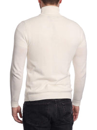 Thumbnail for Arthur Black SWEATERS Arthur Black Men's Solid Cream Pullover Cotton Blend Turtleneck Sweater Shirt