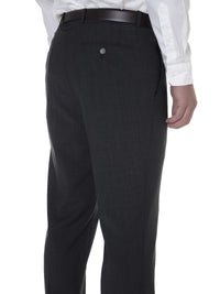 Thumbnail for Bar III PANTS Bar III Mens Slim Fit Charcoal Plaid Flat Front Wool Blend Dress Pants