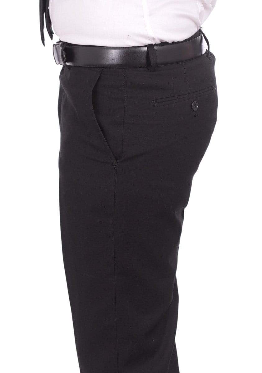 Bello TUXEDOS Men's Slim Fit 1 Button Shawl Lapel Tuxedo Jacket & Pants - Solid Black