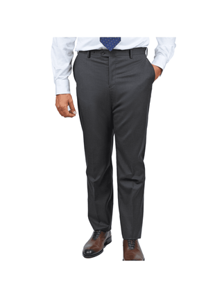 Blujacket SUITS Blujacket Mens Solid Charcoal Gray Wool Cashmere Trim Fit 2 Piece Suit