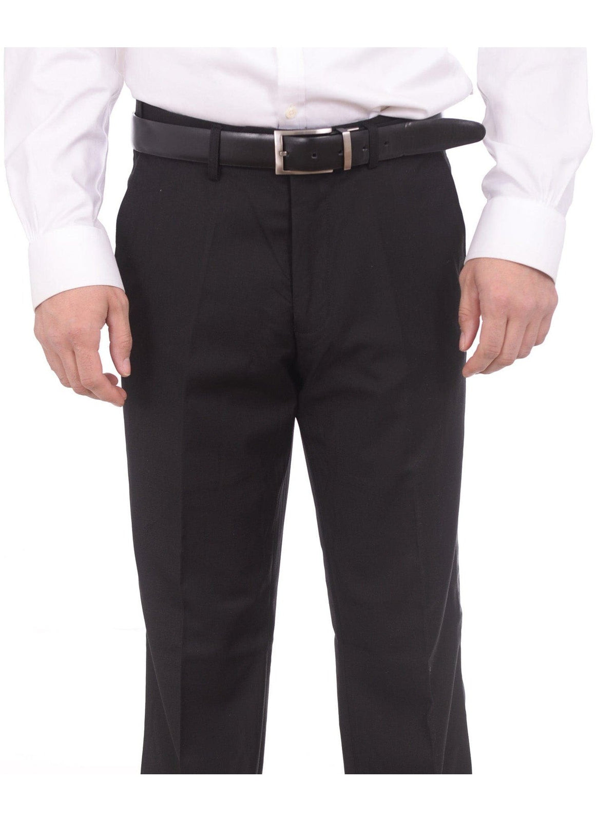 Braveman TUXEDOS Braveman Slim Fit Solid Black Two Button Tuxedo Suit With Satin Lapel