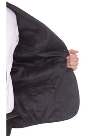 Thumbnail for Braveman TUXEDOS Braveman Slim Fit Solid Black Two Button Tuxedo Suit With Satin Lapel
