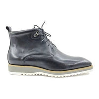 Thumbnail for Carrucci SHOES Carrucci Mens Black Burnished Lace-Up Boot