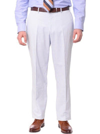 Thumbnail for blue and white striped cotton seersucker suit pants