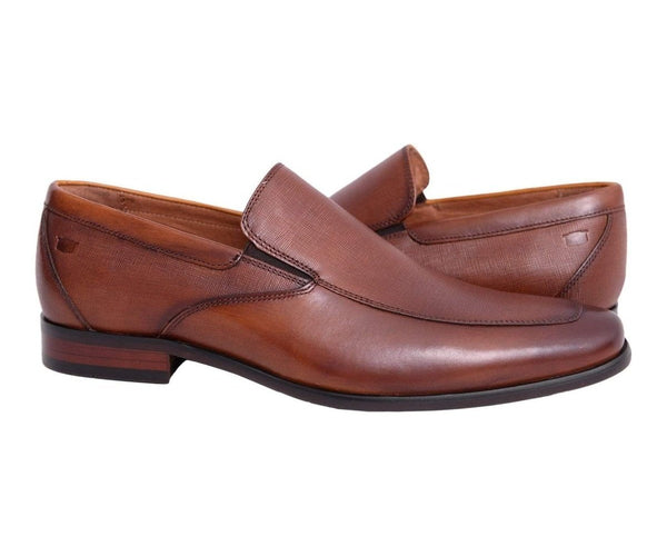 brown leather slip on dress shoes Florsheim Postino Moc Toe Venetian 9 Men's Cognac Size:AU16 then that puts the playsuits Yura Backless Twist Mini