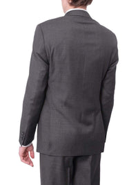 Thumbnail for Label M TWO PIECE SUITS Mens Extra Slim Fit Heather Medium Gray Two Button Wool Suit