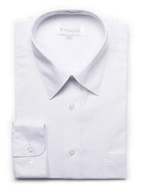 Thumbnail for Marquis Bestselling Items 18 34/35 Marquis Mens Classic Fit Solid White Cotton Blend Dress Shirt