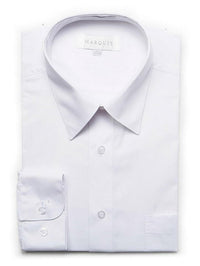 Thumbnail for Marquis Bestselling Items 22 36/37 Marquis Mens Classic Fit Solid White Cotton Blend Dress Shirt
