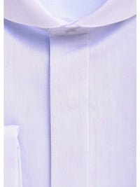 Thumbnail for Modena SHIRTS Mens Classic Fit Light Blue Cutaway Collar French Cuff Cotton Blend Dress Shirt