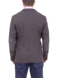 Thumbnail for back view of textured gray blazer