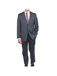 Thumbnail for charcoal gray 100% wool men's suit