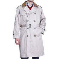 Thumbnail for Ralph Lauren OUTERWEAR Ralph Lauren Double Breasted Cotton Belted Trench Coat Over Coat