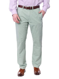 Thumbnail for Ralph Lauren PANTS Ralph Lauren Mens Solid Green Washable Hemmed Regular Fit Chino Pants